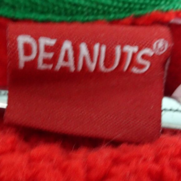 Peanuts Snoopy Red Fuzzy Pullover Medium - Picture 4 of 6